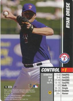2003 MLB Showdown Trading Deadline #002 Ryan Drese Front