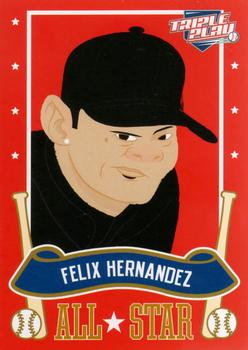 2013 Panini Triple Play - All-Stars #15 Felix Hernandez Front