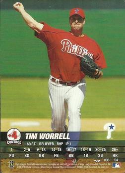 2004 MLB Showdown Trading Deadline #036 Tim Worrell Front