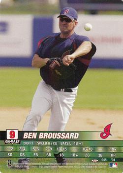 2004 MLB Showdown Trading Deadline #045 Ben Broussard Front