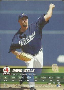2004 MLB Showdown Trading Deadline #072 David Wells Front