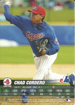 2004 MLB Showdown Trading Deadline #083 Chad Cordero Front