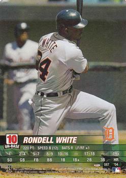 2004 MLB Showdown Trading Deadline #087 Rondell White Front