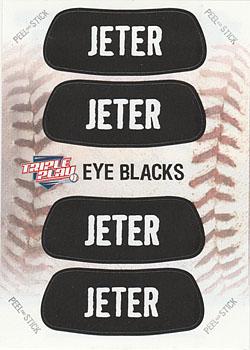 2013 Panini Triple Play - Eye Black #1 Derek Jeter Front