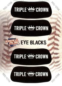 2013 Panini Triple Play - Eye Black #11 Triple Crown Front