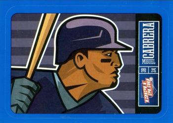 2013 Panini Triple Play - Stickers Blue #5 Miguel Cabrera Front