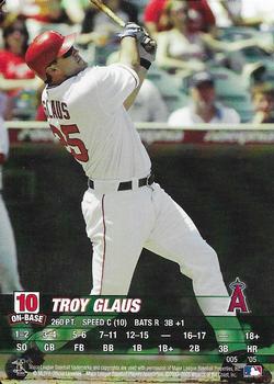 2005 MLB Showdown #005 Troy Glaus Front