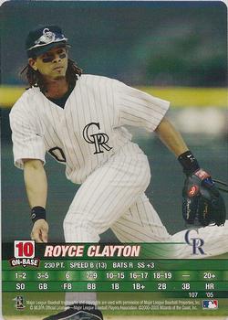 2005 MLB Showdown #107 Royce Clayton Front