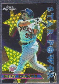 1996 Topps Chrome #81 Kirby Puckett Front