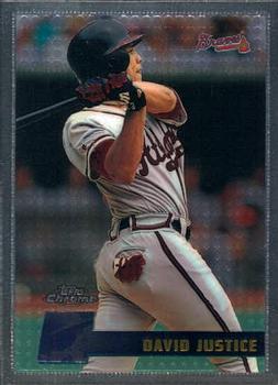 1996 Topps Chrome #22 David Justice Front