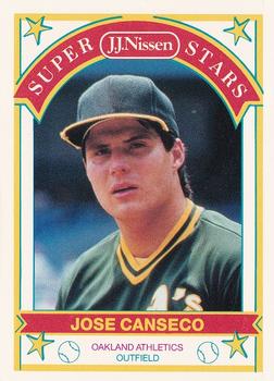 1989 J.J. Nissen Super Stars #5 Jose Canseco Front