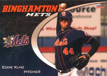2008 Choice Binghamton Mets #13 Eddie Kunz Front