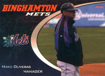 2008 Choice Binghamton Mets #29 Mako Oliveras Front