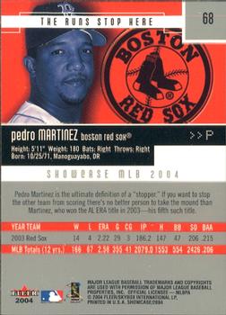 2004 Fleer Showcase #68 Pedro Martinez Back