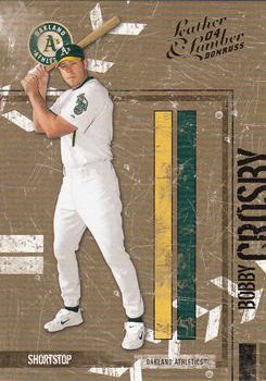 2004 Donruss Leather & Lumber #104 Bobby Crosby Front