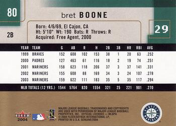 2004 Fleer Genuine Insider #80 Bret Boone Back