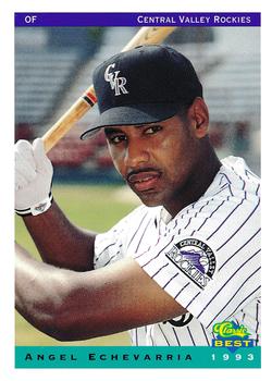 1993 Classic Best Central Valley Rockies #8 Angel Echevarria Front