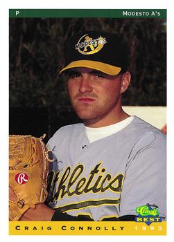 1993 Classic Best Modesto A's #6 Craig Connolly Front