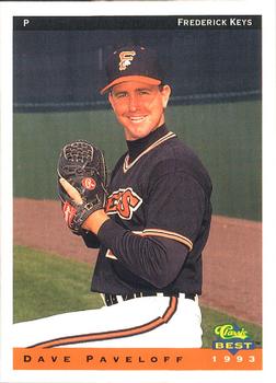 1993 Classic Best Frederick Keys #20 Dave Paveloff Front