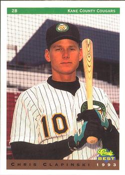 1993 Classic Best Kane County Cougars #4 Chris Clapinski Front