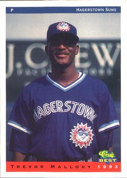 1993 Classic Best Hagerstown Suns #18 Trevor Mallory Front