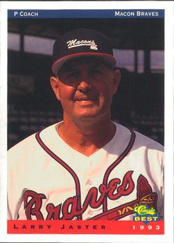 1993 Classic Best Macon Braves #29 Larry Jaster  Front