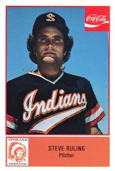 1977 Cramer Spokane Indians #48 Steve Ruling Front