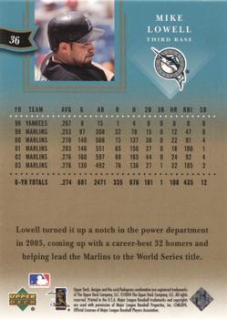 2004 Upper Deck Diamond Collection All-Star Lineup #36 Mike Lowell Back