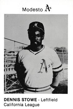 1981 Chong Modesto A's #22 Dennis Stowe Front