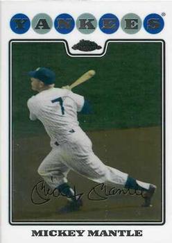 2008 Topps Chrome #7 Mickey Mantle Front