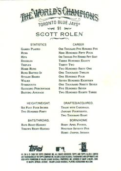 2008 Topps Allen & Ginter #91 Scott Rolen Back