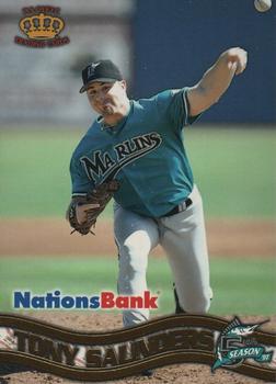 1997 Pacific NationsBank Florida Marlins #21 Tony Saunders Front