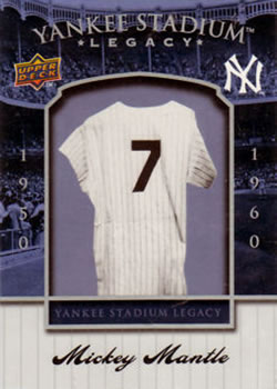 2008 Upper Deck Yankee Stadium Box Set #2 Mickey Mantle Front