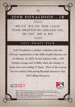 2007 TriStar Prospects Plus #59 Josh Donaldson Back