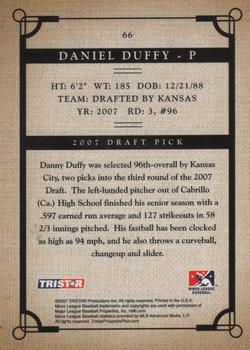 2007 TriStar Prospects Plus #66 Danny Duffy Back