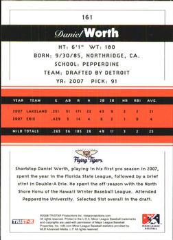2008 TriStar PROjections #161 Danny Worth Back