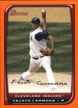 2008 Bowman - Orange #39 Fausto Carmona Front