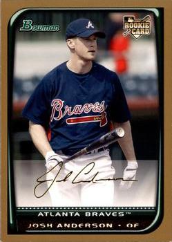 2008 Bowman - Gold #215 Josh Anderson Front