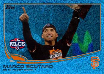 2013 Topps - Silver Slate Blue Sparkle #69 Marco Scutaro Front