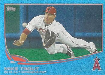2013 Topps - Silver Slate Blue Sparkle #536 Mike Trout Front