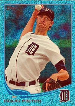 2013 Topps - Silver Slate Blue Sparkle #258 Doug Fister Front
