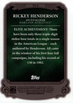 2013 Topps - The Elite #TE-8 Rickey Henderson Back