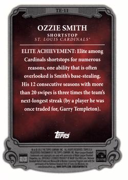 2013 Topps - The Elite #TE-11 Ozzie Smith Back