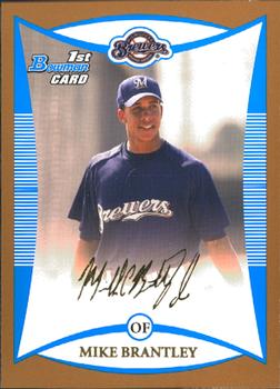 2008 Bowman - Prospects Gold #BP38 Mike Brantley Front