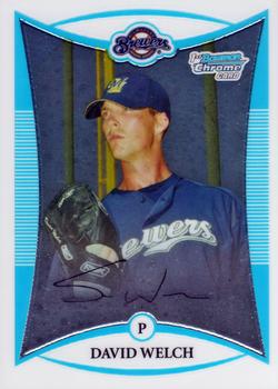 2008 Bowman - Chrome Prospects #BCP66 David Welch Front