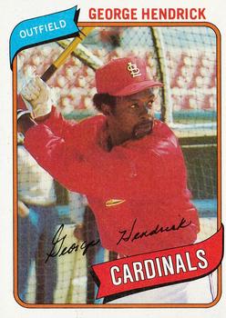 1980 Topps #350 George Hendrick Front