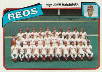 1980 Topps #606 Cincinnati Reds / John McNamara Front