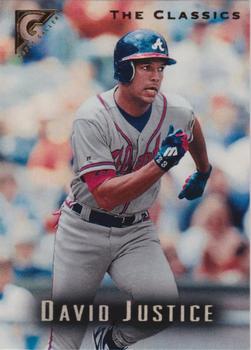 1996 Topps Gallery #59 David Justice Front