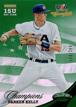 2013 Panini USA Baseball Champions - National Team Mirror Green #179 Parker Kelly Front