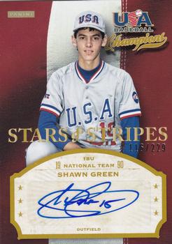2013 Panini USA Baseball Champions - Stars and Stripes Signatures #GRN Shawn Green Front